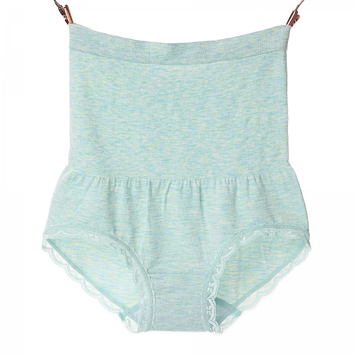 High Waist Abdomen Colored Cotton Seamless Underwear Lace High Waist Ms Underwear Cotton Department