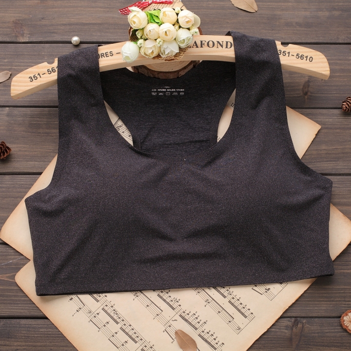 Ice silk One Piece Seamless Wrapped Chest Anti-lighting Bra Sweat Absorption  Beauty Back Underwear
