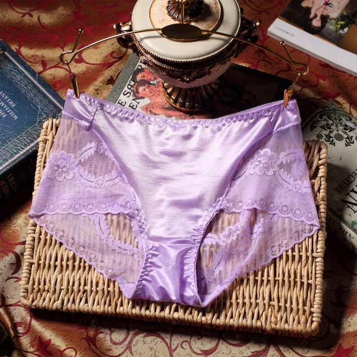 Lace No trace Triangular Hollow Sexy Ms Underwear Soft yarn Upscale Cotton Department