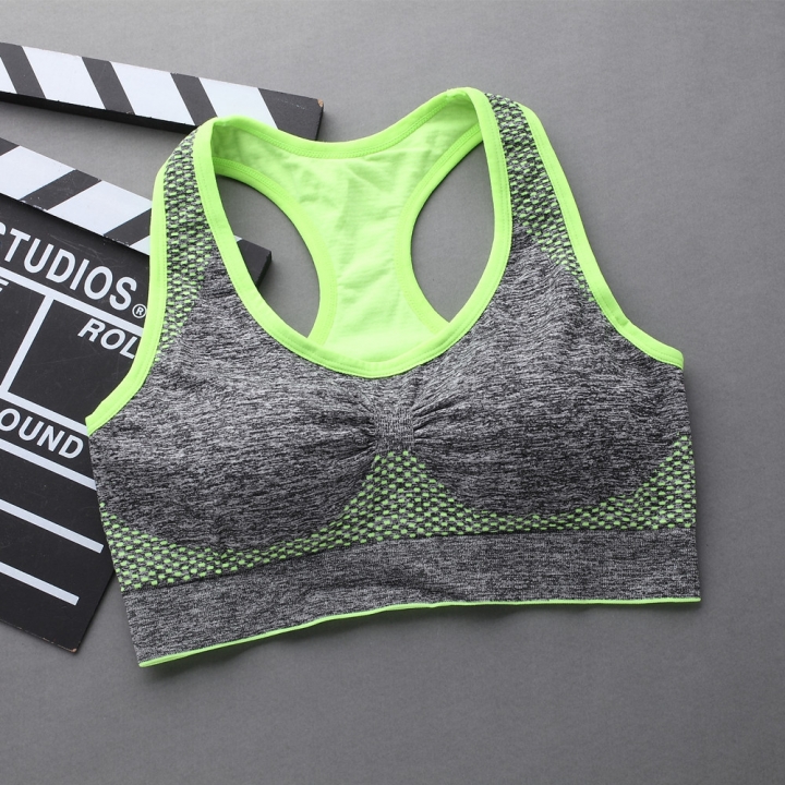 Ms Movement Underwear Fitness Run No Rims Zipper Shockproof Bra Yoga Clothes