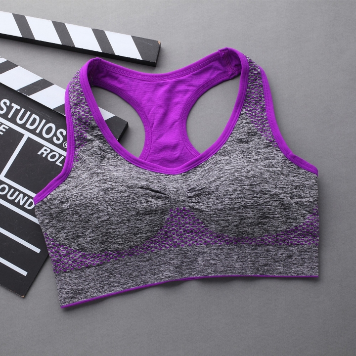 Ms Movement Underwear Fitness Run No Rims Zipper Shockproof Bra Yoga Clothes