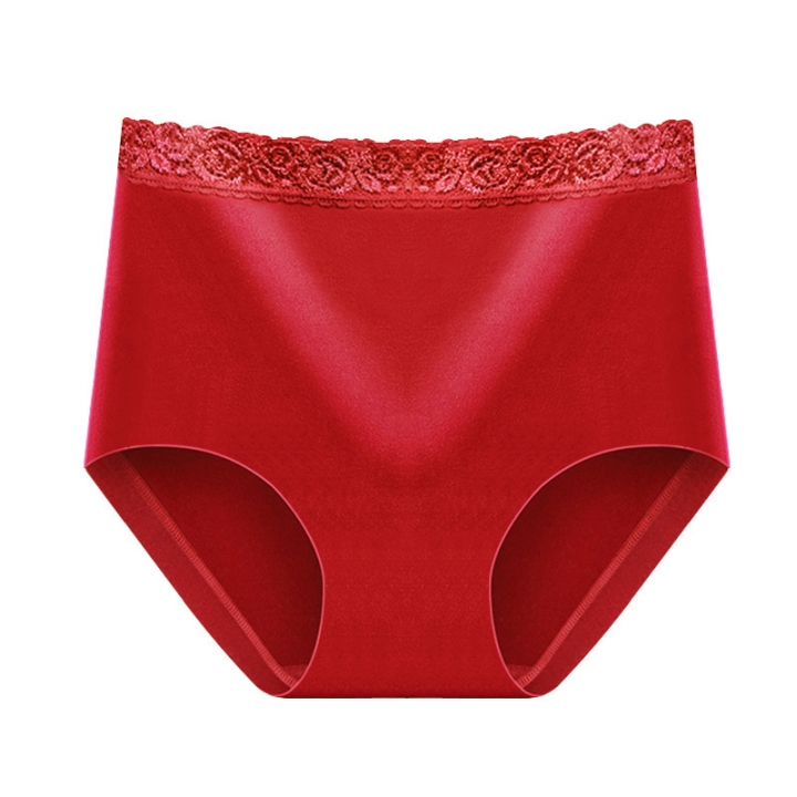 Middle Waist No Trace Fertilizer Cotton Ms Underwear Cotton Jacket Lace Underwear