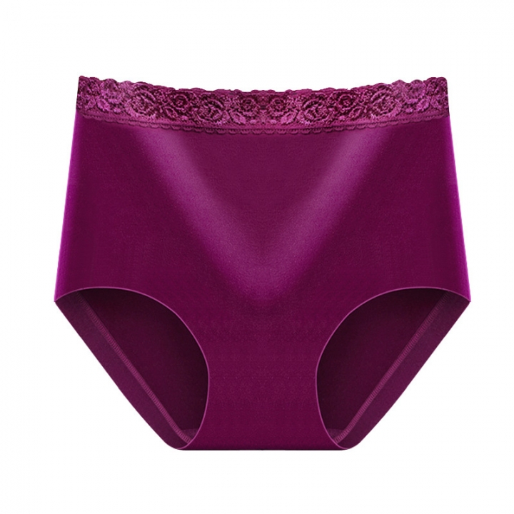 Middle Waist No Trace Fertilizer Cotton Ms Underwear Cotton Jacket Lace Underwear