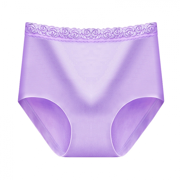 Middle Waist No Trace Fertilizer Cotton Ms Underwear Cotton Jacket Lace Underwear