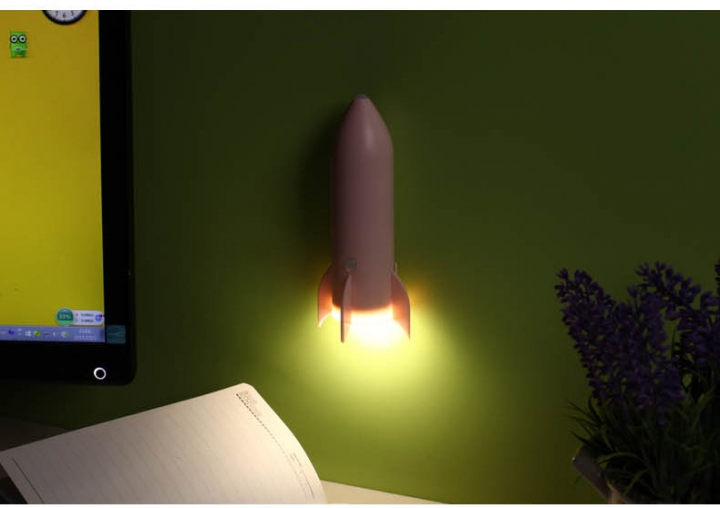 Intelligent Human Body induction Switch Night light Light-sensitive Bedroom Night Light Rocket light