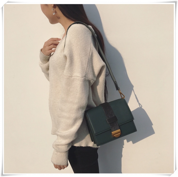 Ms Simple Temperament Lady Bags Shoulder Crossbody Wide Shoulder Accordion bag Handbags