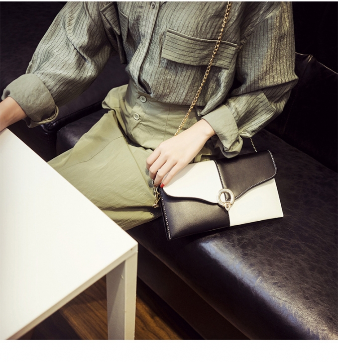 Ms Colorblock Envelope Bag Shoulder Crossbody Bag personality Fashion Wild Temperament  Handbags