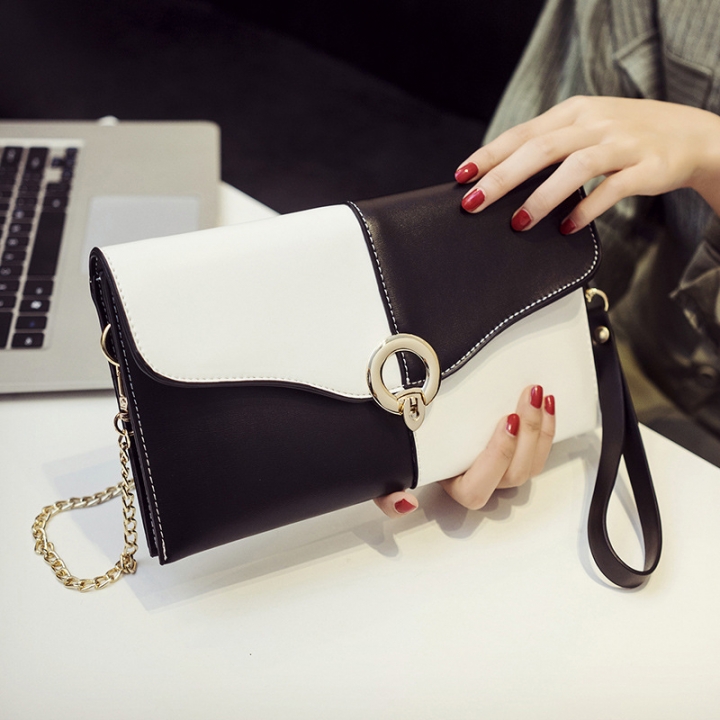 Ms Colorblock Envelope Bag Shoulder Crossbody Bag personality Fashion Wild Temperament  Handbags