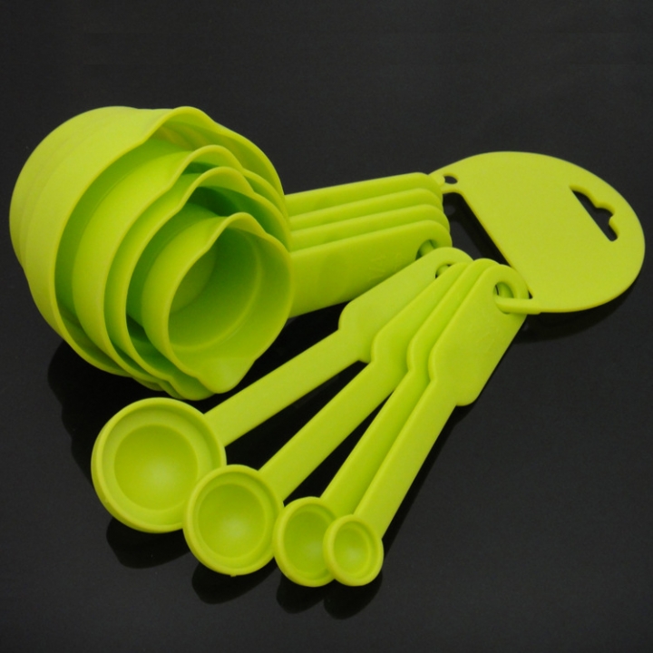 Baking Tool Plastic Baking Scale Measurement milk Powder Seasoning Spoon 8 sets Measuring Spoon