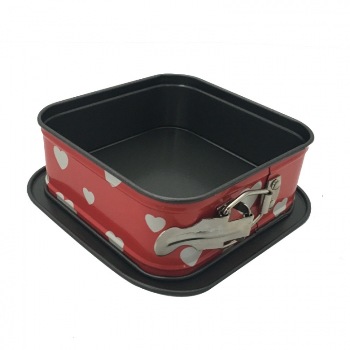 Baking Tool High Temperature Resistance Metal Square Live buckle Cake Removable Mould  Kitchen Restaurant Supplies