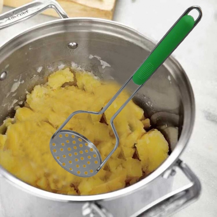 Kitchen Tool Stainless Steel Manually Potato Pressure Mud Colorful Potato Muddy
