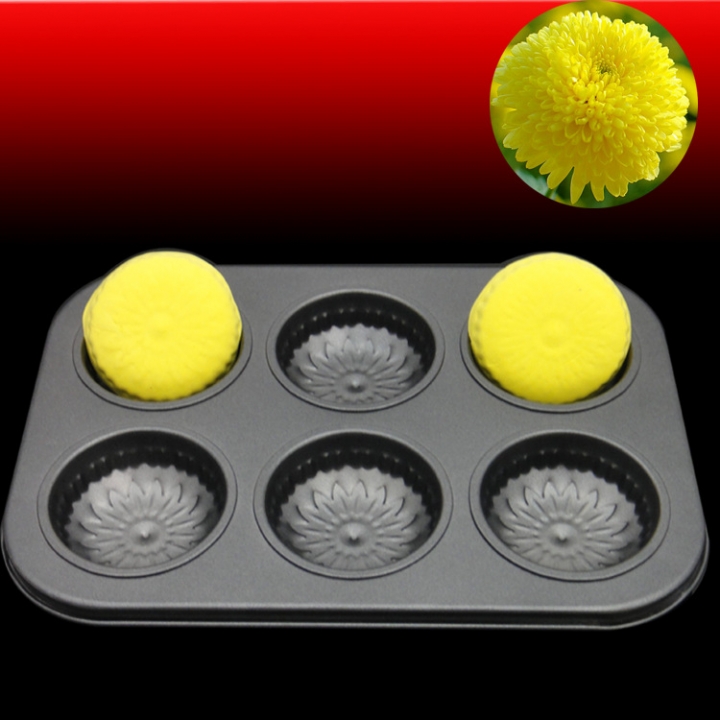 Baking Tool 6 Companies Cake Mold egg Tart Muffin Cake Mould Carbon Steel Flower Shape Cake Mould Kitchen Restaurant Supplies