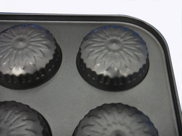 Baking Tool 6 Companies Cake Mold egg Tart Muffin Cake Mould Carbon Steel Flower Shape Cake Mould Kitchen Restaurant Supplies