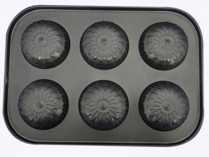 Baking Tool 6 Companies Cake Mold egg Tart Muffin Cake Mould Carbon Steel Flower Shape Cake Mould Kitchen Restaurant Supplies