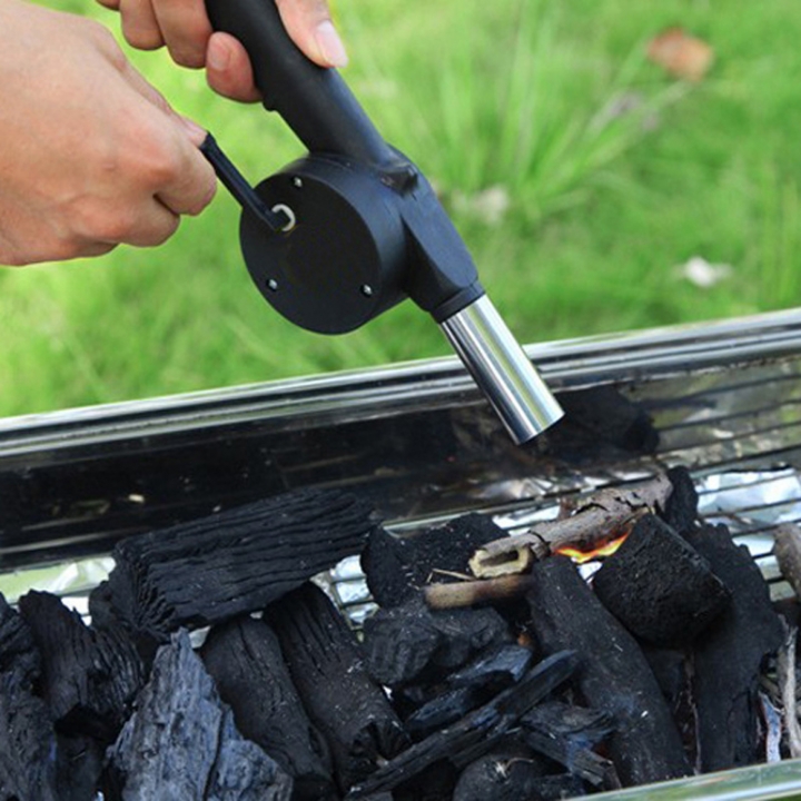 outdoor Barbecue Supplies Manually Blower Barbecue Hair dryer Combustion Hand Crank Hair Dryer  Kitchen Restaurant Supplies