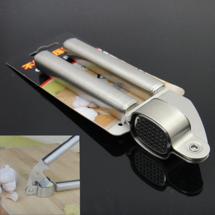 Kitchen Tool Multifunction Stainless Steel Manually Garlic Squeezer Garlic Press Peeling Garlic