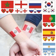 2018 Football World Cup National Flags Tattoo Stickers Football Funs Watching Body Sticker