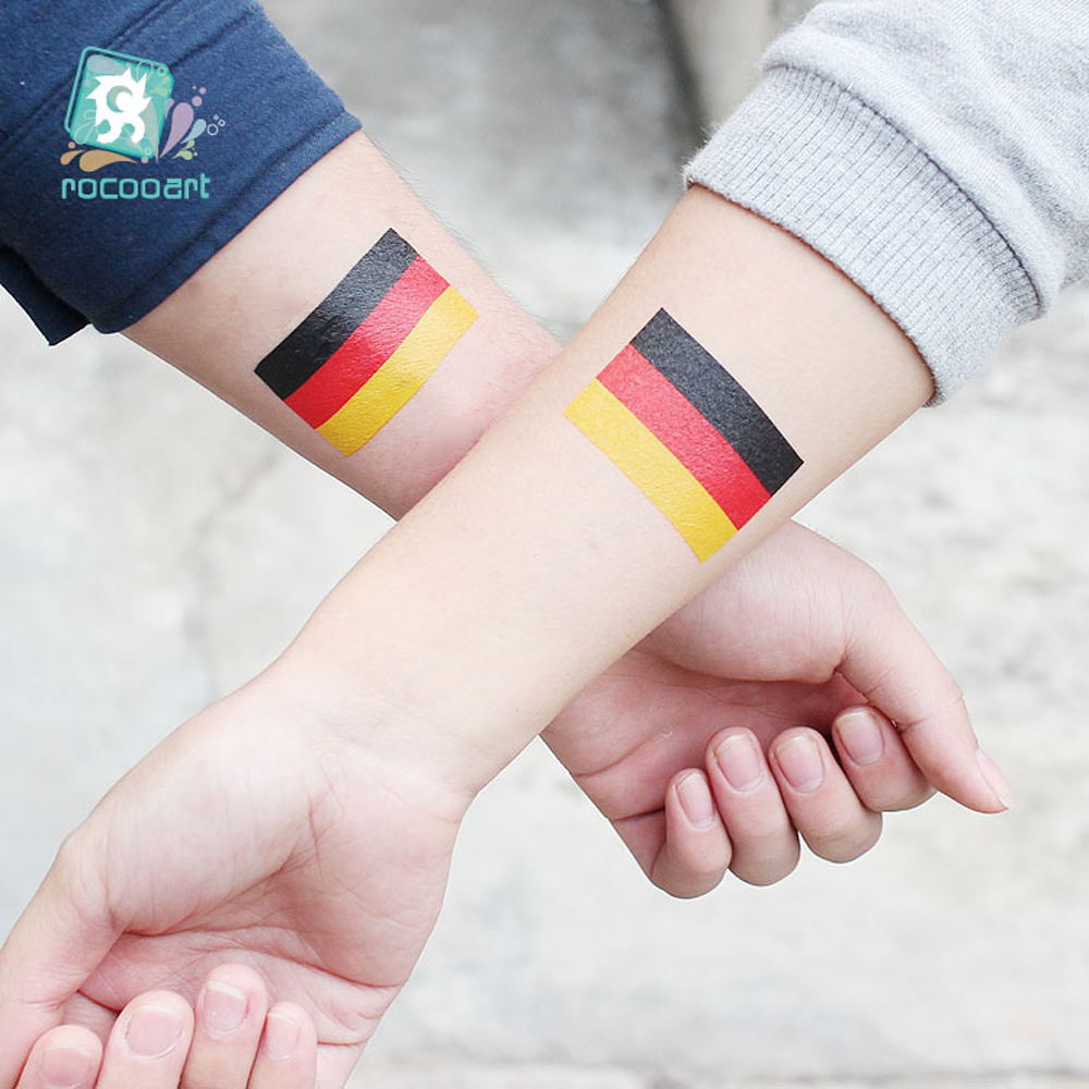 2018 Football World Cup National Flags Tattoo Stickers Football Funs Watching Body Sticker