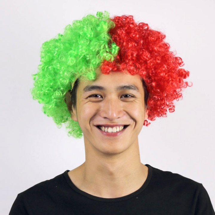 National Flag Wig for 2018 Russia Football World Cup  Counties Flag Wig Football Fans Supplies