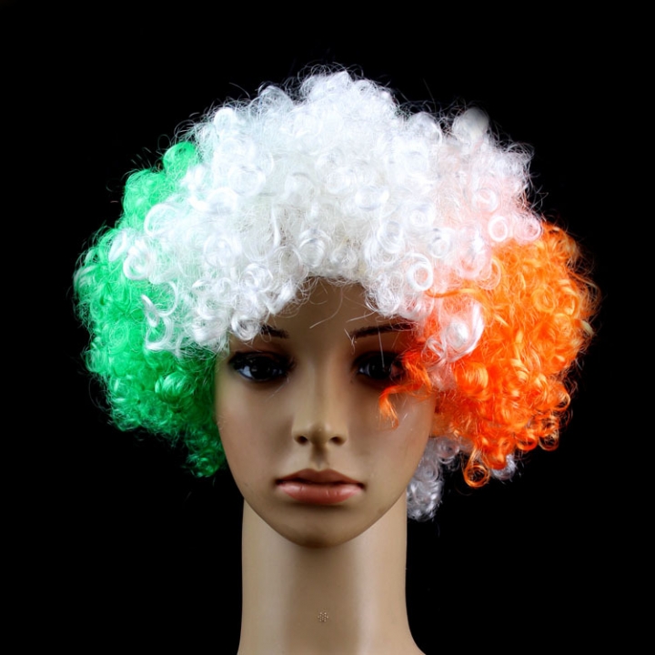 National Flag Wig for 2018 Russia Football World Cup  Counties Flag Wig Football Fans Supplies