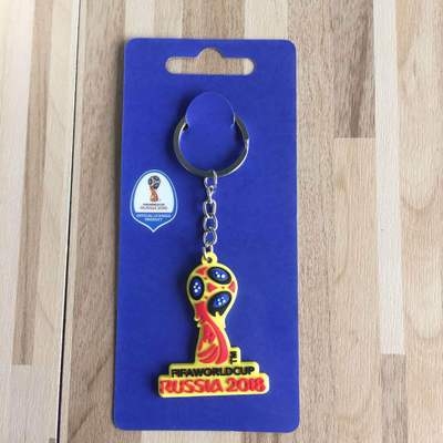 2018 Football World Cup Russia Mascot Key Chain World Cup Emblem key chain key ring for fans jewelry