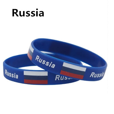 2018 Russia World Cup National Flag feminina pulseira masculina  mujer