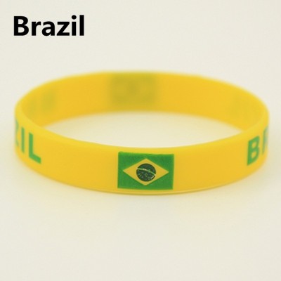 2018 Russia World Cup National Flag feminina pulseira masculina  mujer