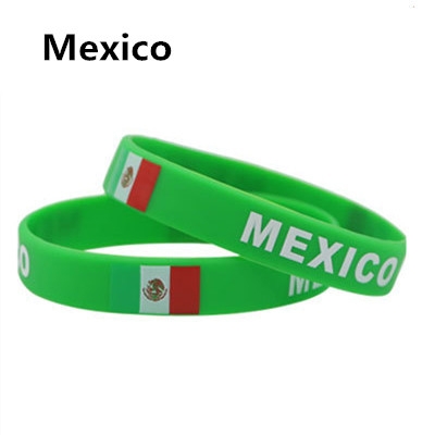 2018 Russia World Cup National Flag feminina pulseira masculina  mujer