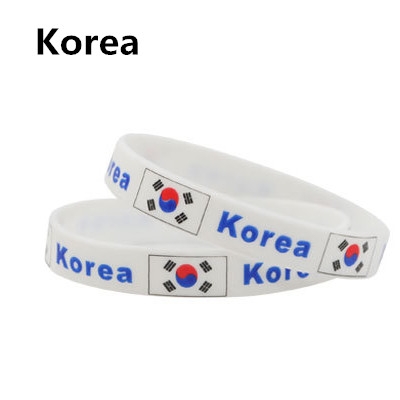 2018 Russia World Cup National Flag feminina pulseira masculina  mujer