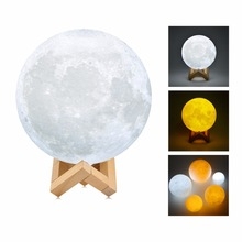 3D Moonlight Led Remote Control Charging Colorful 3D Print Moon light Home Decoration Table Lamp