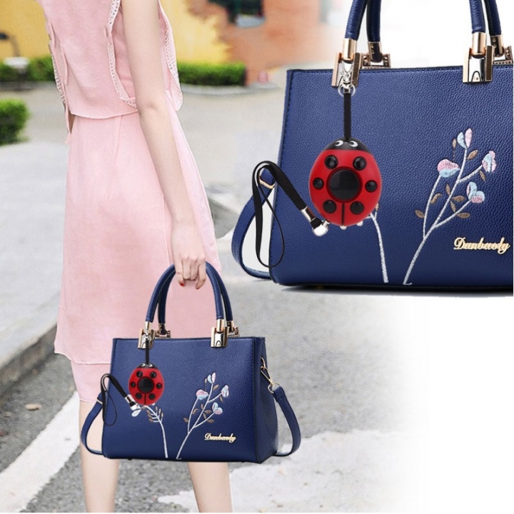 Beatles Personal Alarm Woman Self-defense Anti-wolf Device Led illumination Keychain Anti-lost