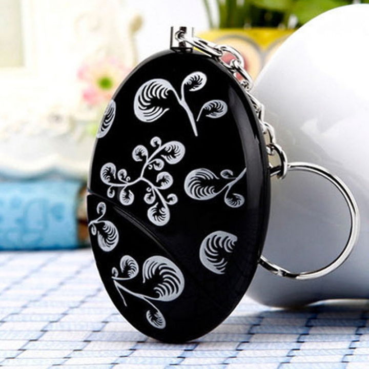 Gold And Silver Printing Alarm Woman Self-defense Anti-wolf Alarm Keychain Anti-wolf Device