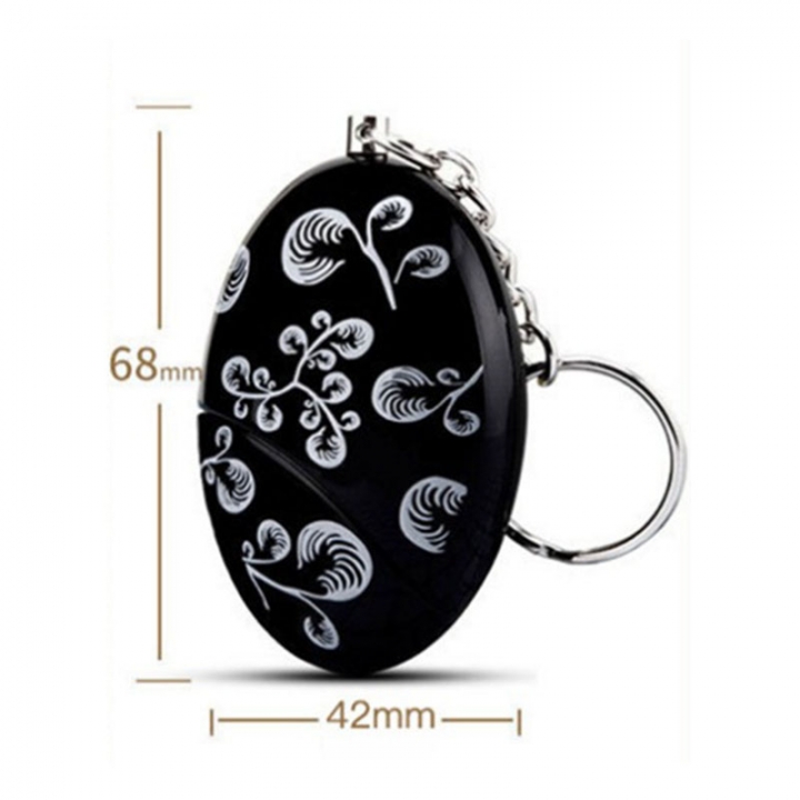 Gold And Silver Printing Alarm Woman Self-defense Anti-wolf Alarm Keychain Anti-wolf Device