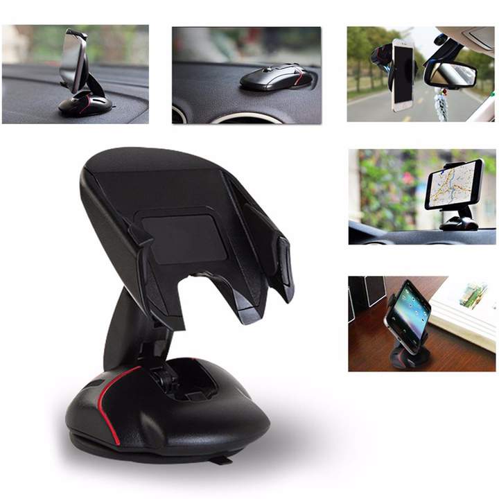 Onboard Mouse Cell Phone Bracket Creativity Car Random Fold Deformation Suction Cup Bracket