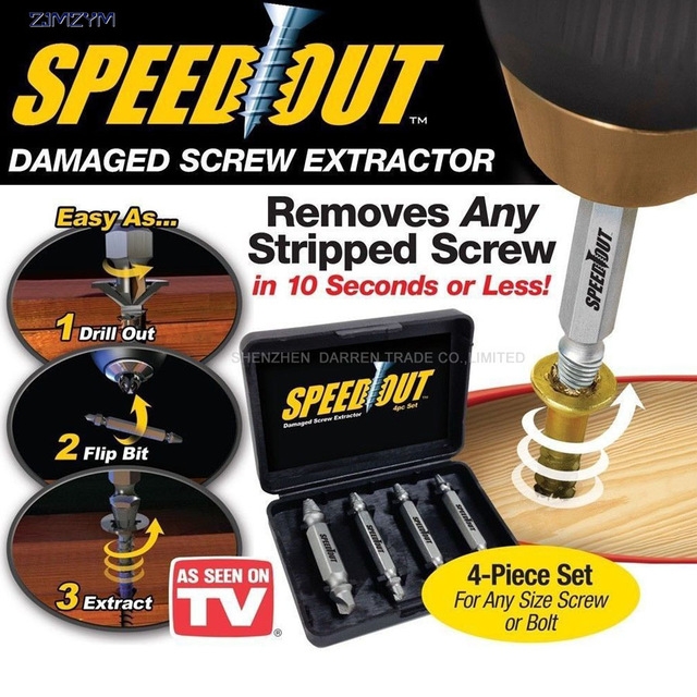 Speed Out Core Drill bit Damaged Screw Extractor Remover Drill For Removing Any stripped screw