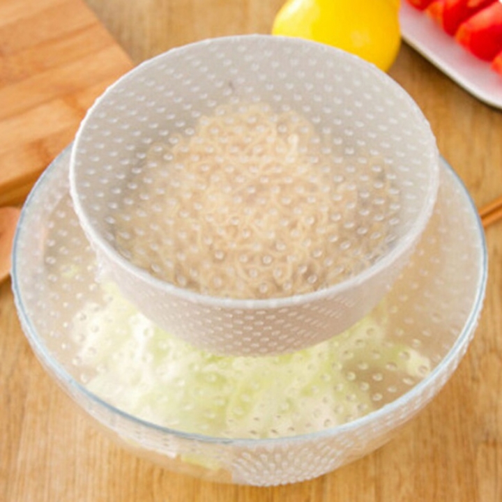 Food Grade Plastic Wrap Re-usable Fresh Keeping Wrap Kitchen Tools Silicone Food Wraps Seal Cover