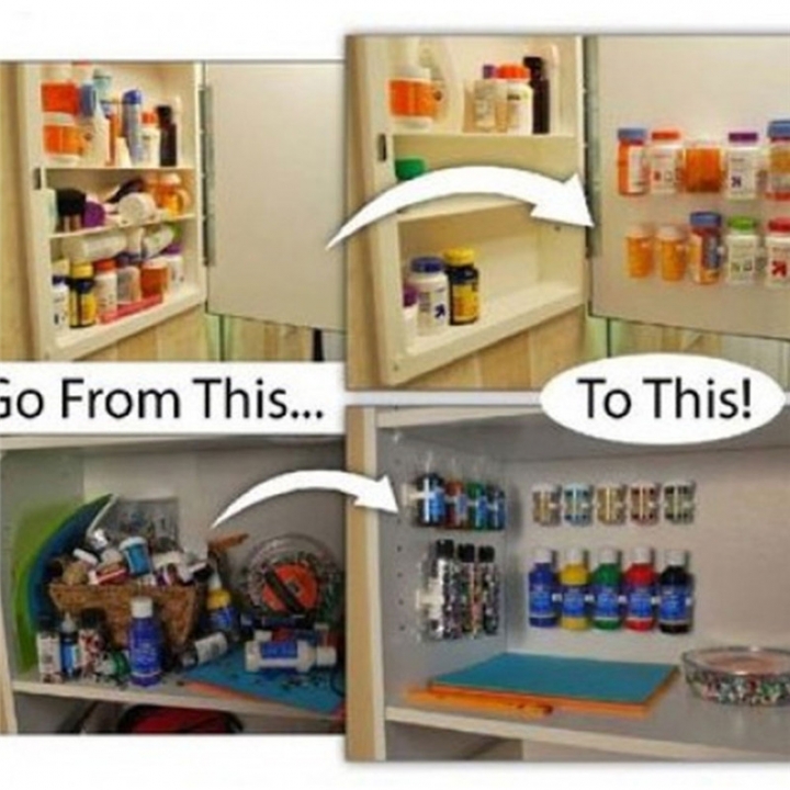 Cabinet Clip Home Organizer Stick Spice Rack Storage Gripper Holder Kitchen Gadgets Cooking tools