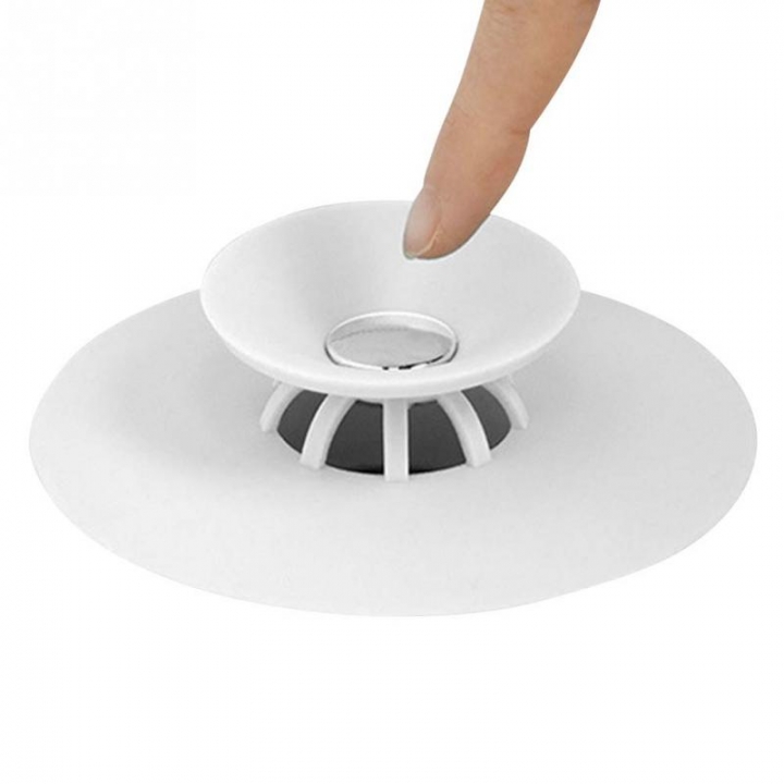 2set Floor Drain Hair Stopper Hand Sink Plug Bath Catcher Sink Strainer Cover Tool