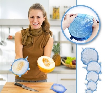 Suction Lid-bowl Pan Cooking Pot Lid-silicon Stretch Lids Silicone Cover Pan Spill Lid Stopper Cover