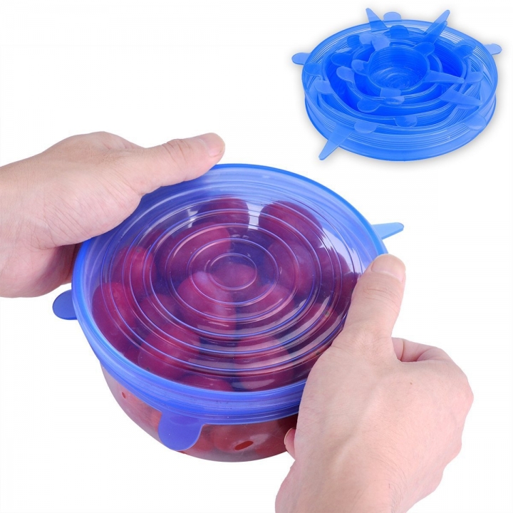 Suction Lid-bowl Pan Cooking Pot Lid-silicon Stretch Lids Silicone Cover Pan Spill Lid Stopper Cover