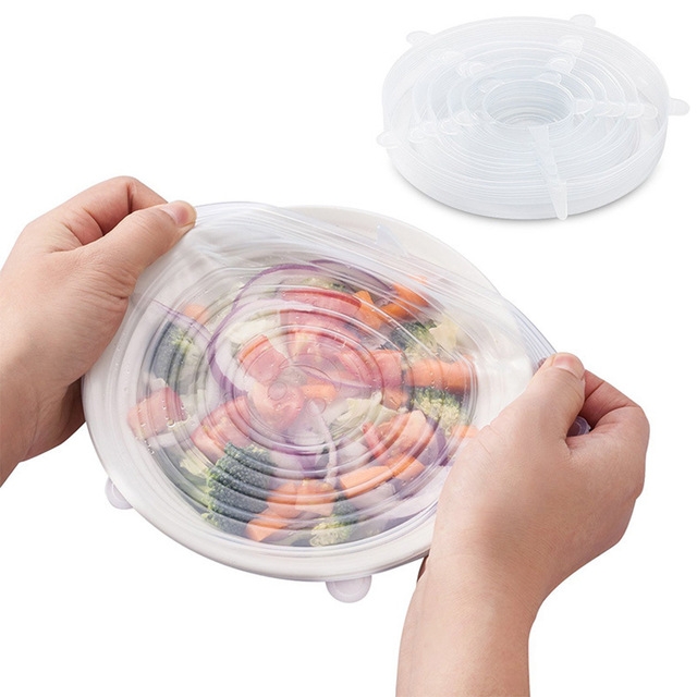 Suction Lid-bowl Pan Cooking Pot Lid-silicon Stretch Lids Silicone Cover Pan Spill Lid Stopper Cover