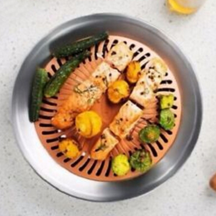 Stovetop Grill Titanium and Ceramic Non-stick Smokeless Stove Top Grill Healthy Indoor Kitchen