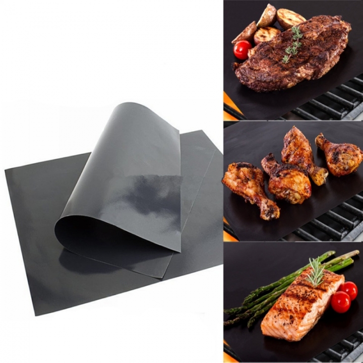 BBQ Grill Mat Teflon Heat Resistant Thick Roast Mat Baking Liners Barbecue Sheet  Kitchen Restaurant Supplies