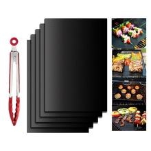 BBQ Grill Mat Teflon Heat Resistant Thick Roast Mat Baking Liners Barbecue Sheet  Kitchen Restaurant Supplies