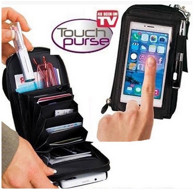 Practical All In 1 Touch Mobile Smart Phone Smartphone for Iphone Android Wallet Purse Case