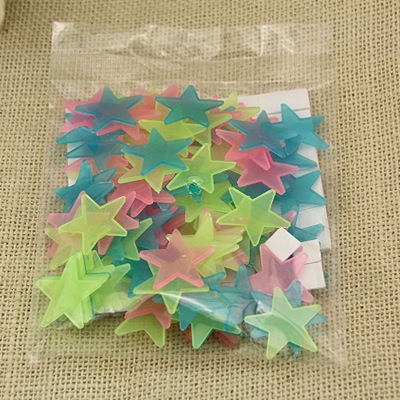 100Pcs Luminous Stars Wall Stickers Home Glow In The Dark Stars For Kids Fluorescent Stickers