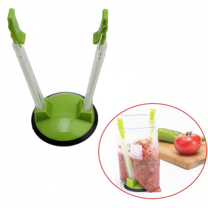 High Quality Baggy Rack Food Bag Holder Hands Free Operation Adjustable height Food Storage Bag