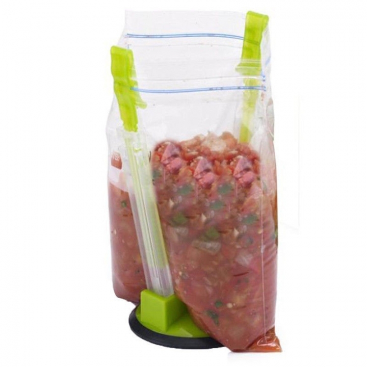 High Quality Baggy Rack Food Bag Holder Hands Free Operation Adjustable height Food Storage Bag