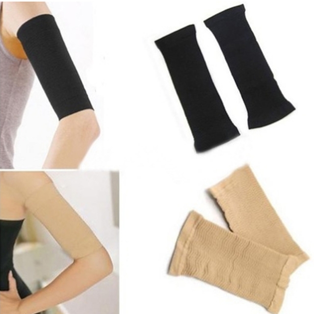 Charming Slim Arm Shaper Women Fat Burning Thin Arm Elastic Sleeve Armband Arm Warmers Legs Dual Use