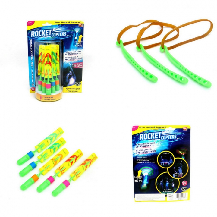 Catapult Flying Arrow Lighting Toy Mini Launcher Fluorescent Bamboo Dragonfly Catapult